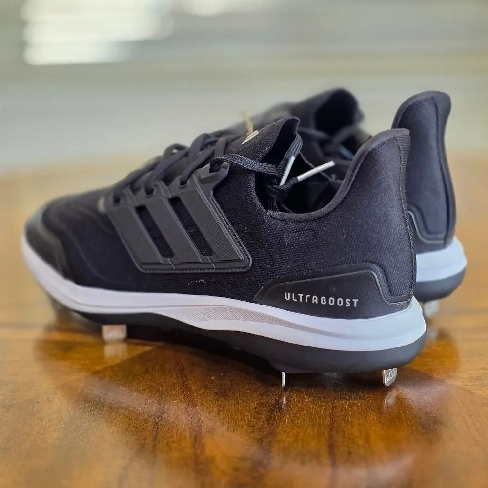 Adidas UltraBoost Light Baseball Cleats Black White NBY ID8610 Men’s 12.5 New LE